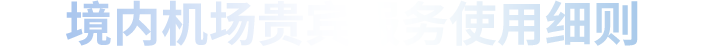 境内机场贵宾服务使用细则